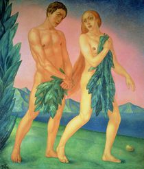 The Expulsion from Paradise by Kuzma Sergeevich Petrov-Vodkin