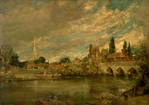 The Bridge of Harnham and Salisbury Cathedral by John Constable