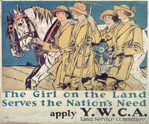 The Girl on the Land Serves the Nation's Need von Edward Penfield