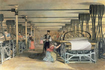 Power loom weaving, 1834 von Thomas Allom