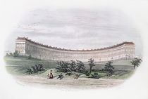 Royal Crescent, Bath, from the park by William N. Hardwick of Bath