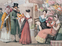 At the Milliners , printed by Charles Joseph Hullmandel by John James Chalon