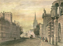 The High Street, Oxford, engraved by G. Hollis von John Skinner Prout