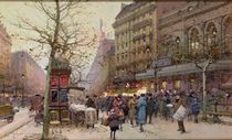 The Great Boulevards by Eugene Galien-Laloue