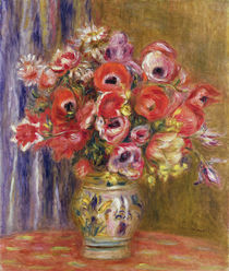 Vase of Tulips and Anemones by Pierre-Auguste Renoir