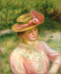 The Straw Hat, 1895 by Pierre-Auguste Renoir