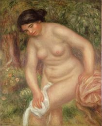 Bather drying herself, 1895 by Pierre-Auguste Renoir