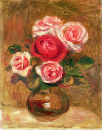Roses in a pot by Pierre-Auguste Renoir