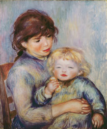 Maternity, or Child with a biscuit by Pierre-Auguste Renoir