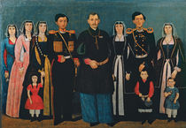 N.E. Mukhran-Batoni with family by Iranian School