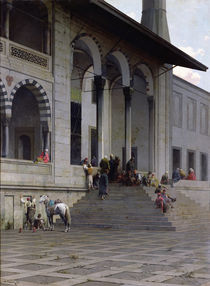 The Entrance to the Yeni-Djami Mosque in Constantinople von Alberto Pasini