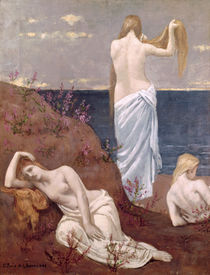 Young Girls by the Sea, before 1894 von Pierre Puvis de Chavannes