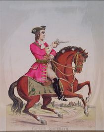 Captain MacHeath, the highwayman hero of 'The Beggar's Opera' by John Gay von English School