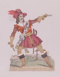 Mr. N.T. Hicks in the guise of the French highwayman Claude Duval by English School