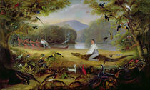 Charles Waterton capturing a cayman by Captain Edward Jones