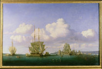 The Anchorage of Brest in Calm Weather by Jules Achille Noel
