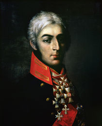 Portrait of Prince Peter Bagration Russian general by Russian School
