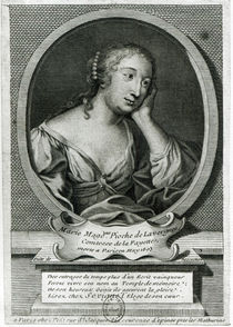 Medallion portrait of Madame de La Fayette von Etienne Jehandier Desrochers