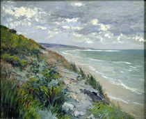 Cliffs by the sea at Trouville by Gustave Caillebotte