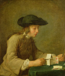 The House of Cards by Jean-Baptiste Simeon Chardin