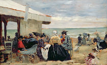 A Beach Scene von Eugene Louis Boudin
