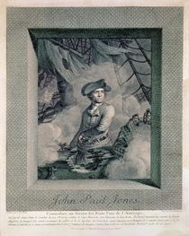 Portrait of John Paul Jones von Claude Jacques Notte