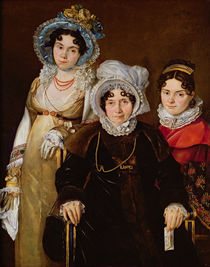 Portrait of Madame de Tangry and her Daughters von French School