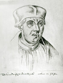 Ms 266 f.257 Portrait of Thomas Wolsey by Flemish School