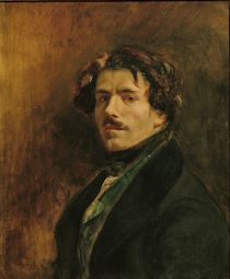 Self Portrait, c.1837 by Ferdinand Victor Eugene Delacroix