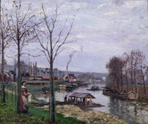 The Washing House, Pontoise Port-Marly von Camille Pissarro