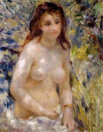 Study. Torso, effect of sunlight by Pierre-Auguste Renoir