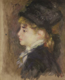 Portrait of a woman, possibly Margot by Pierre-Auguste Renoir