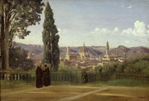 View of Florence from the Boboli Gardens von Jean Baptiste Camille Corot