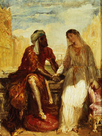 Othello and Desdemona in Venice von Theodore Chasseriau