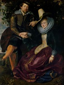 Self portrait with Isabella Brandt von Peter Paul Rubens