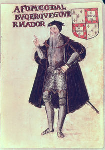 Affonso d'Albuquerque , Portuguese viceroy of the Indies by Portuguese School