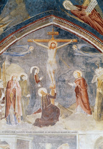 The Crucifixion, detail from the centre by Matteo di Giovanetto da Viterbo