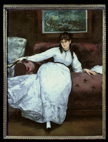 The Rest, portrait of Berthe Morisot von Edouard Manet