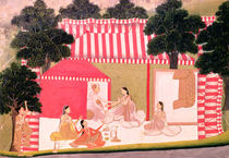 A Prince and his Harem von Mughal School