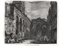 View of the peristyle of the palace of Diocletian von Robert Adam