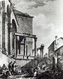 The Temple of Jupiter in the palace of Diocletian von Robert Adam