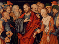 Christ and the Woman taken in Adultery by Lucas, the Elder Cranach