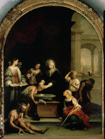 St. Elizabeth of Hungary tending the sick and leprous von Bartolome Esteban Murillo