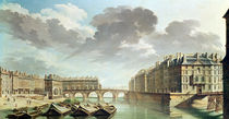 The Ile Saint-Louis and the Pont Marie in 1757 von Nicolas & Jean Baptiste Raguenet