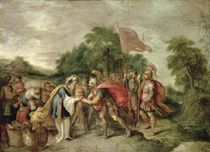 The Meeting of Abraham and Melchizedek von Frans II Francken