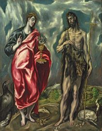 St John the Evangelist and St. John the Baptist von El Greco