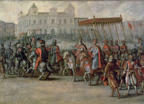 The Entrance of Charles V into Bologna for his Coronation von Juan de la Corte