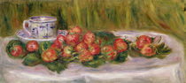 Still Life of Strawberries and a Tea-cup von Pierre-Auguste Renoir