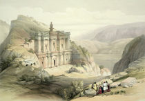 El Deir, Petra, March 8th 1839 by David Roberts