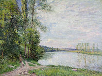The Riverside Road from Veneux to Thomery von Alfred Sisley